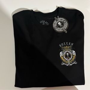 Skull Spades Biker-style T-shirt | Size XL